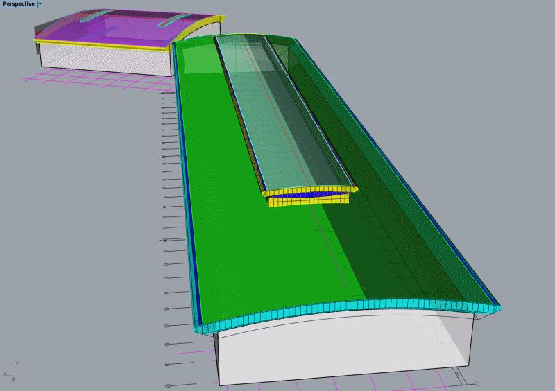 Roof design of North Finger Corridor of Jinan Yaoqiang International Airport(图3)